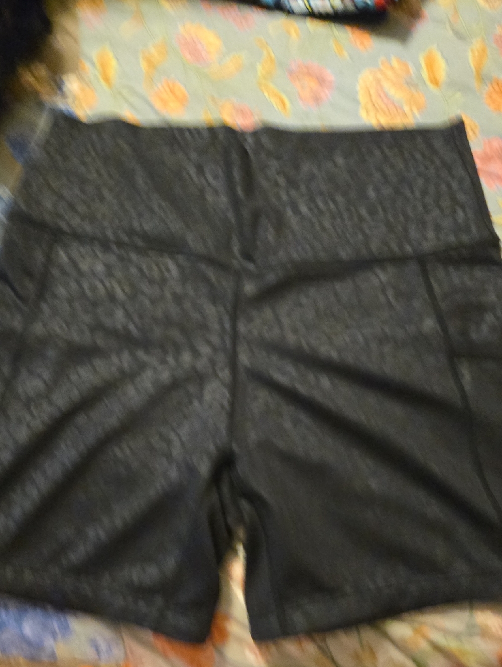CVG Black High-Waist Leopaed Bike Shorts